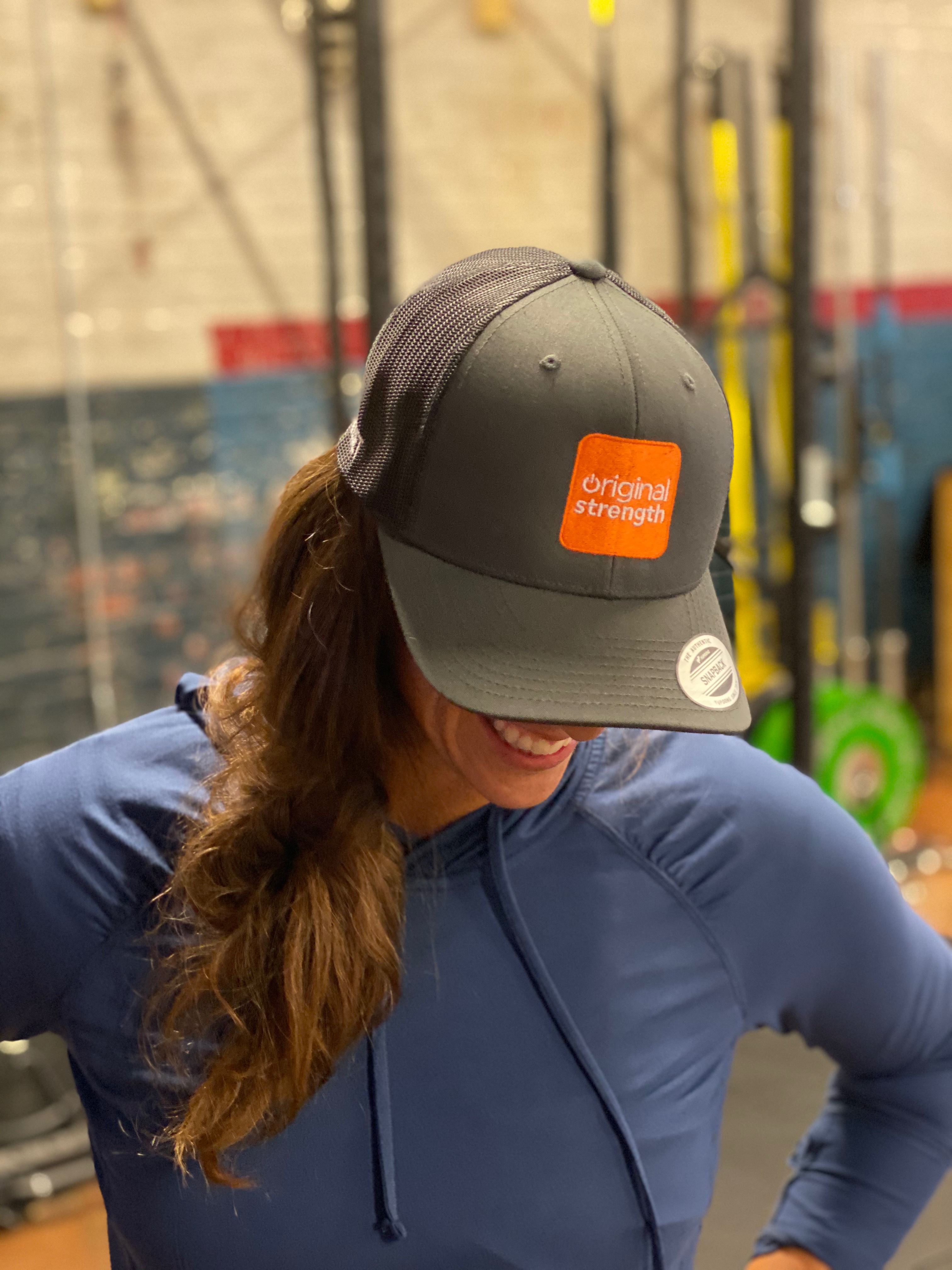 OS Logo Hat-Gray Trucker